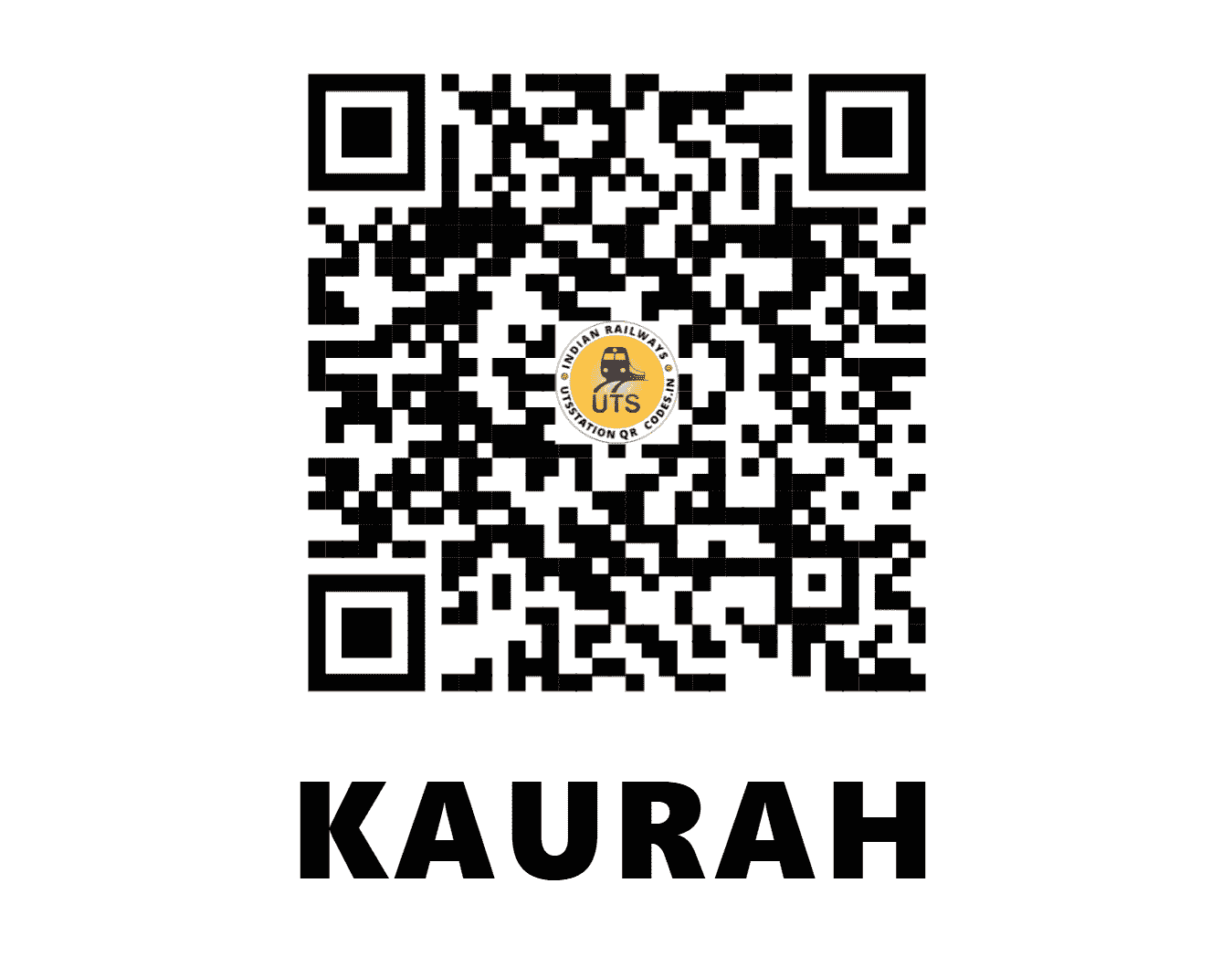 UTS QR Code for KAURAH - KUF (NR - UTTAR PRADESH)